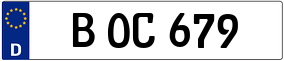 Trailer License Plate